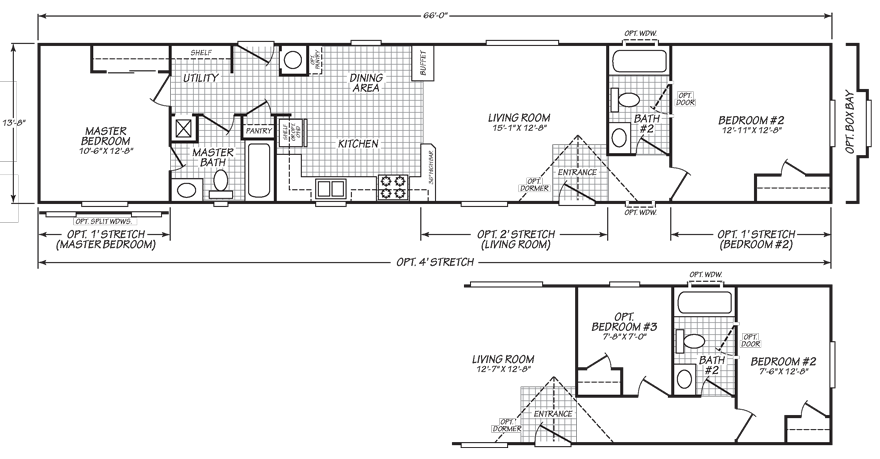 Hayfork 14 X 66 901 Sqft Mobile Home Factory Expo Home Centers