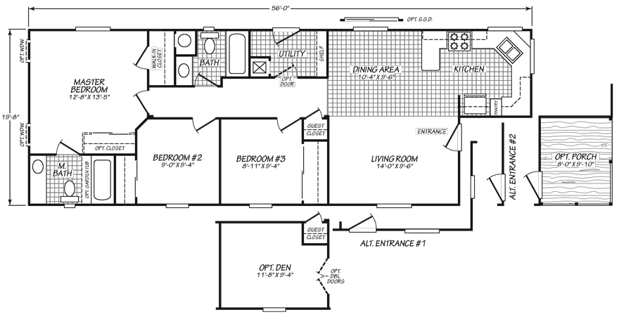 1994 Fleetwood Manufactured Home Floor Plans House