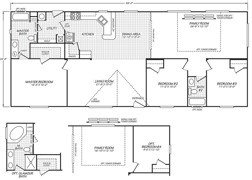 1995 Fleetwood Manufactured Home Floor Plans House